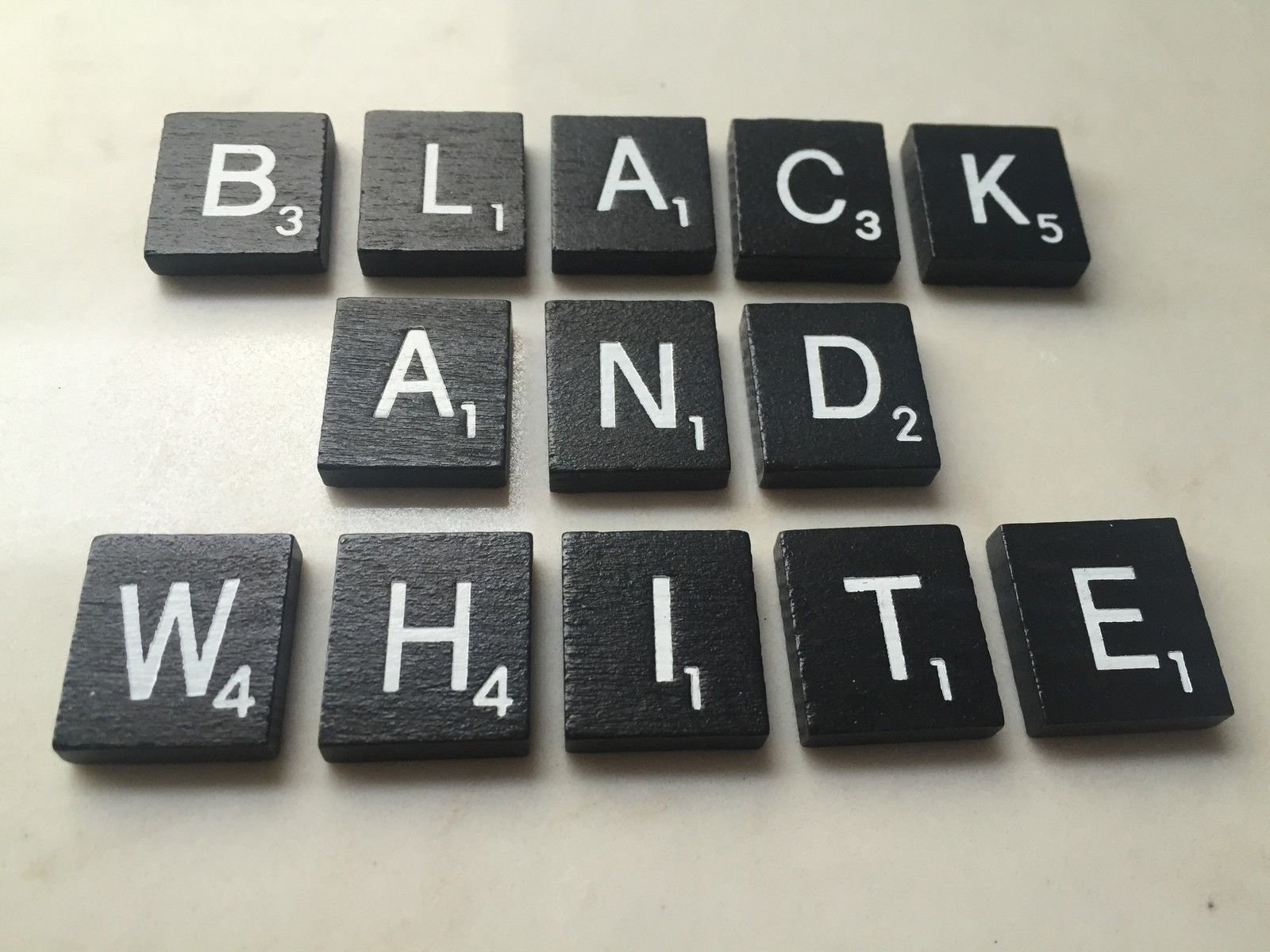 Amazon.com: Black Wood Letter Tiles Set 100 Tiles for Game